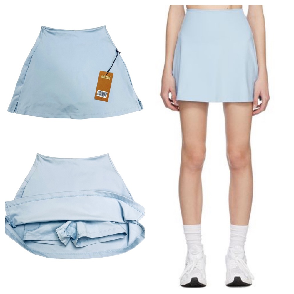 Girlfriend Collective Light Blue Skort